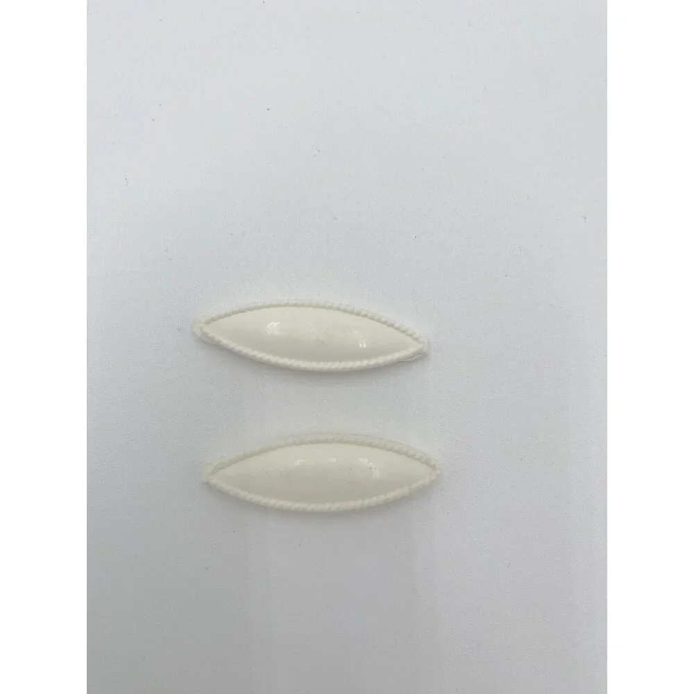 Vintage Goody Snap-Tight Girl Barrettes Set White Bar Pair